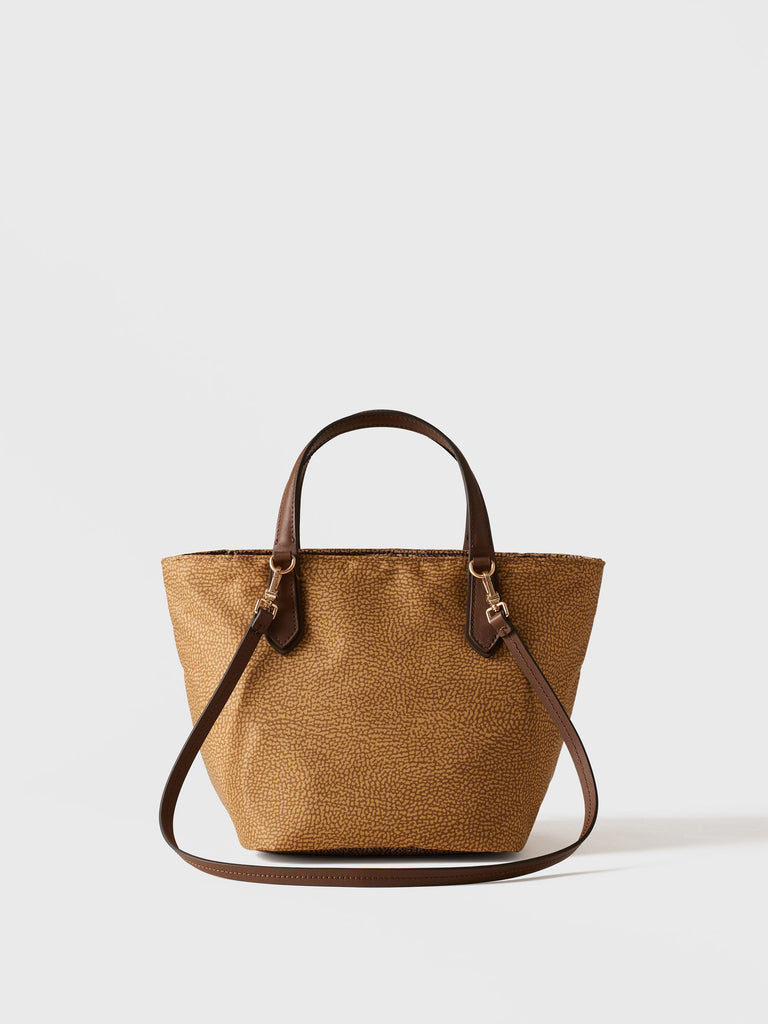fabric handbag Op - ESCAPE SMALL SHOPPING BAG - Borbonese