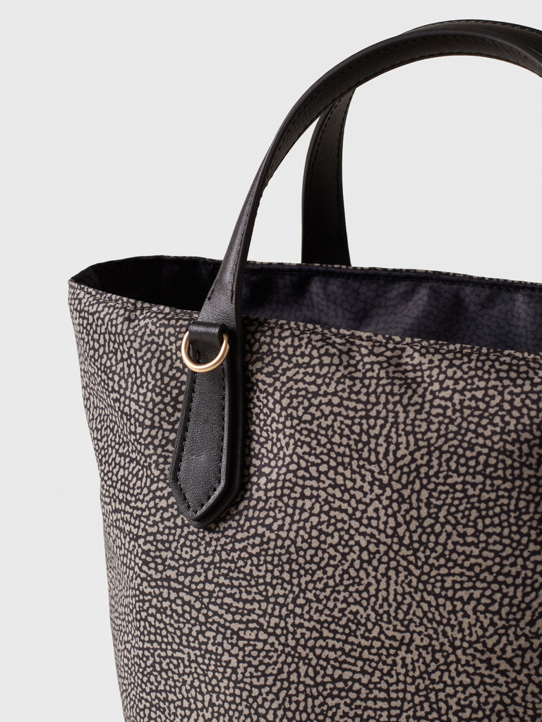 Borsa a mano in tessuto Op - ESCAPE BORSA SHOPPING SMALL - Borbonese