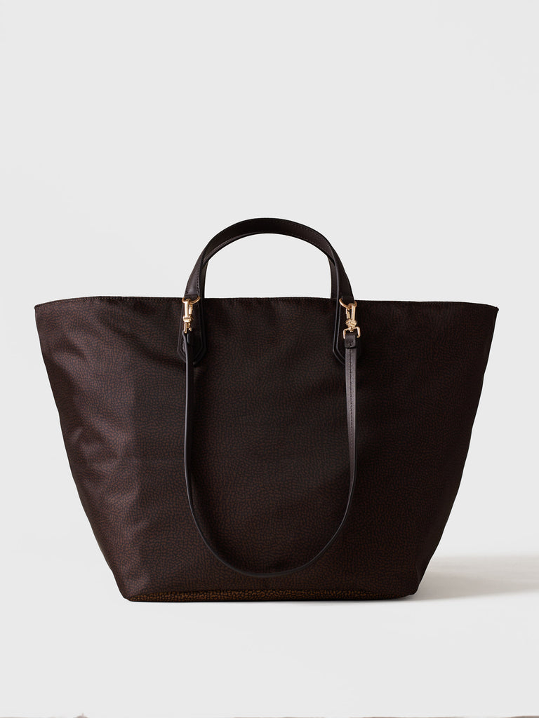 Borsa a spalla in tessuto Op - ESCAPE BORSA SHOPPING LARGE - Borbonese