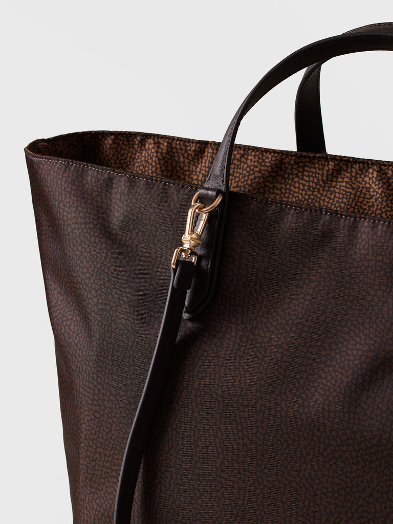 Borsa a spalla in tessuto Op - ESCAPE BORSA SHOPPING LARGE - Borbonese