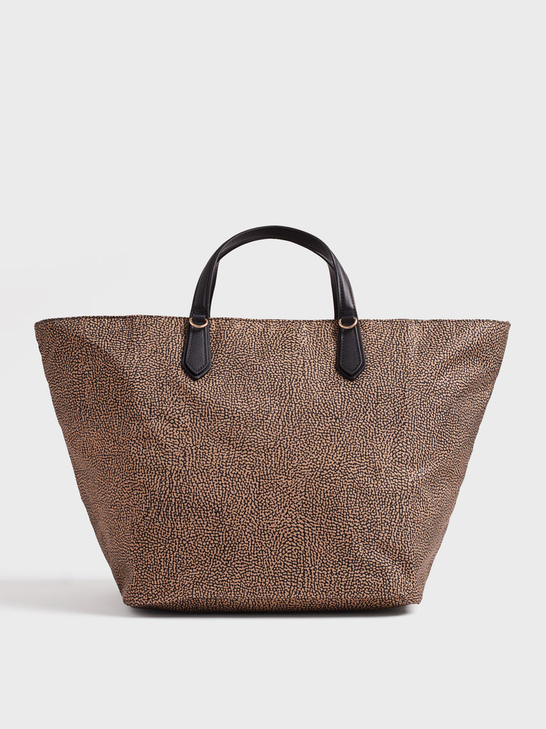 Borsa a spalla in tessuto Op - ESCAPE BORSA SHOPPING LARGE - Borbonese