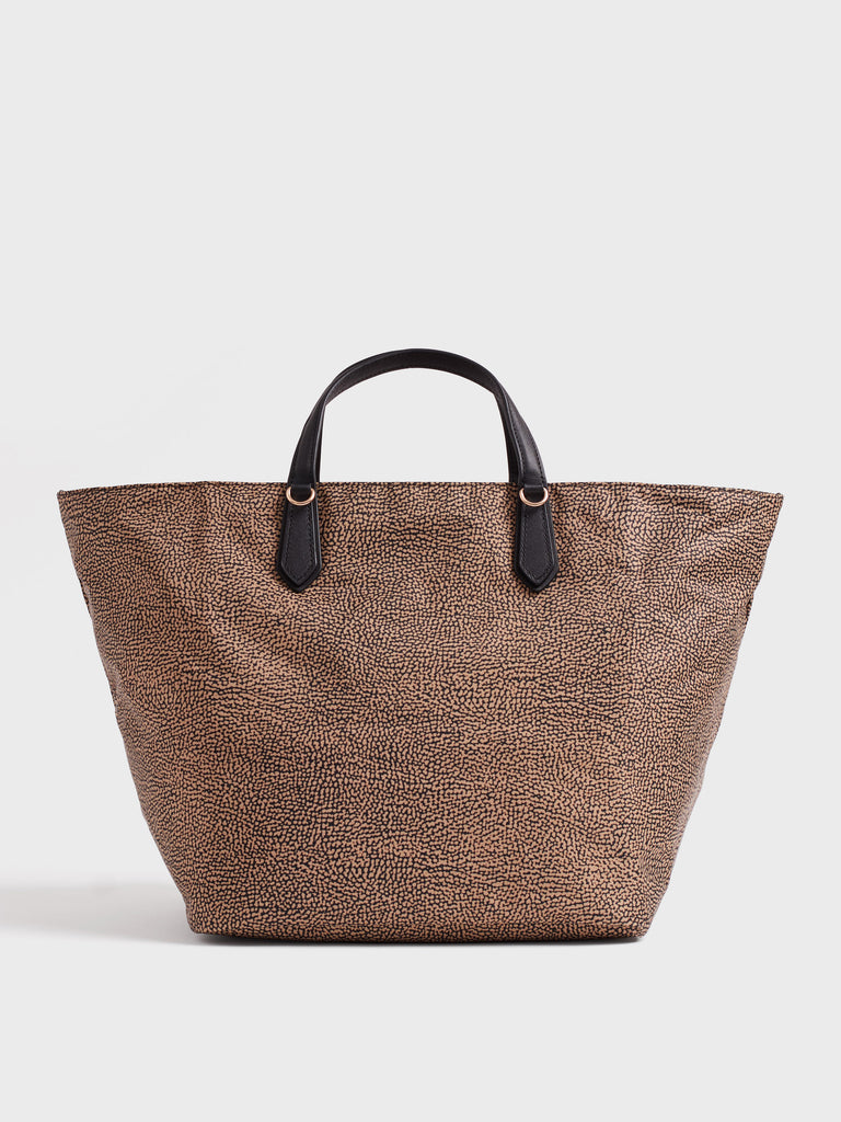 Borsa a spalla in tessuto Op - ESCAPE BORSA SHOPPING LARGE - Borbonese