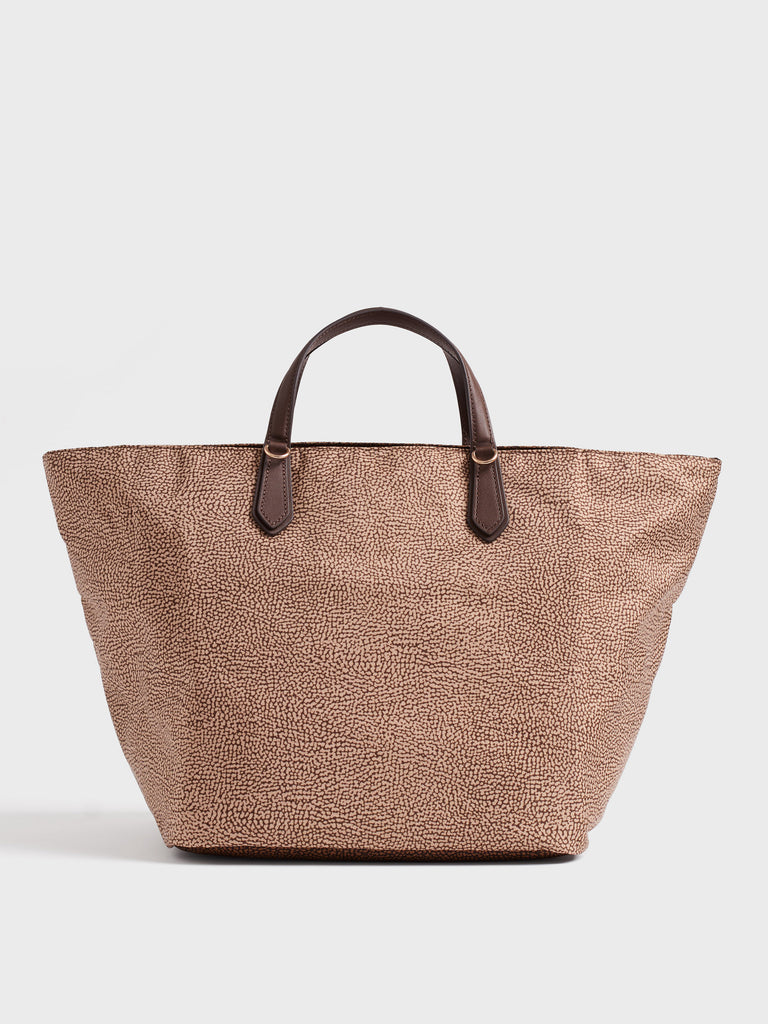 Borsa a spalla in tessuto Op - ESCAPE BORSA SHOPPING LARGE - Borbonese