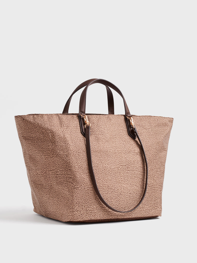 Borsa a spalla in tessuto Op - ESCAPE BORSA SHOPPING LARGE - Borbonese