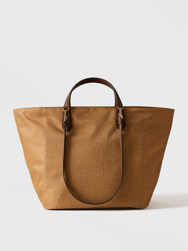 Shoulder bag in fabric Op - ESCAPE LARGE SHOPPING BAG - Borbonese