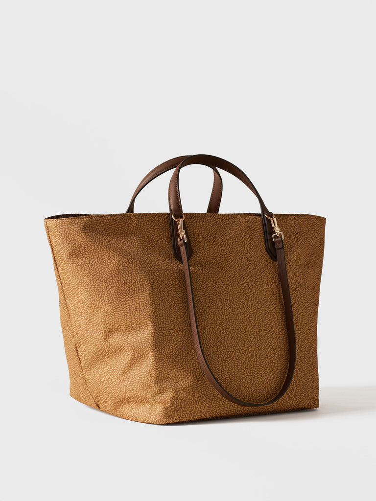 Shoulder bag in fabric Op - ESCAPE LARGE SHOPPING BAG - Borbonese