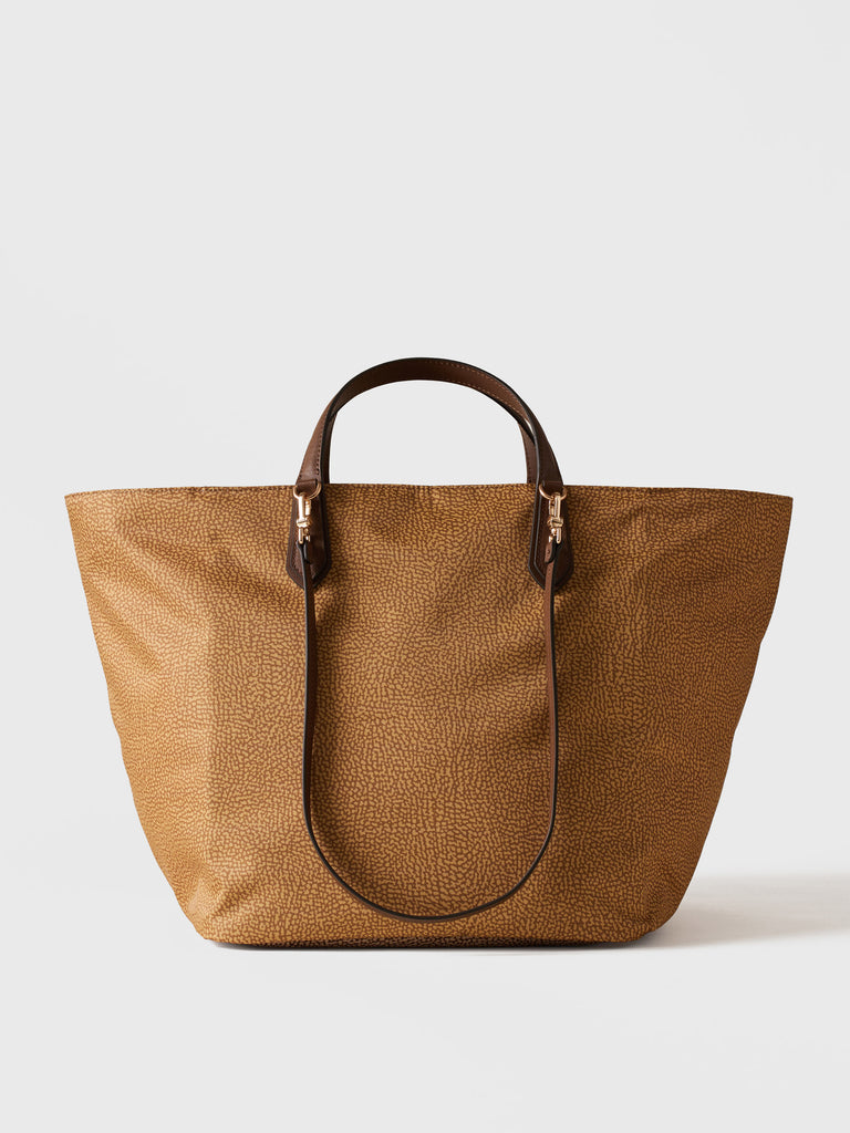 Shoulder bag in fabric Op - ESCAPE LARGE SHOPPING BAG - Borbonese