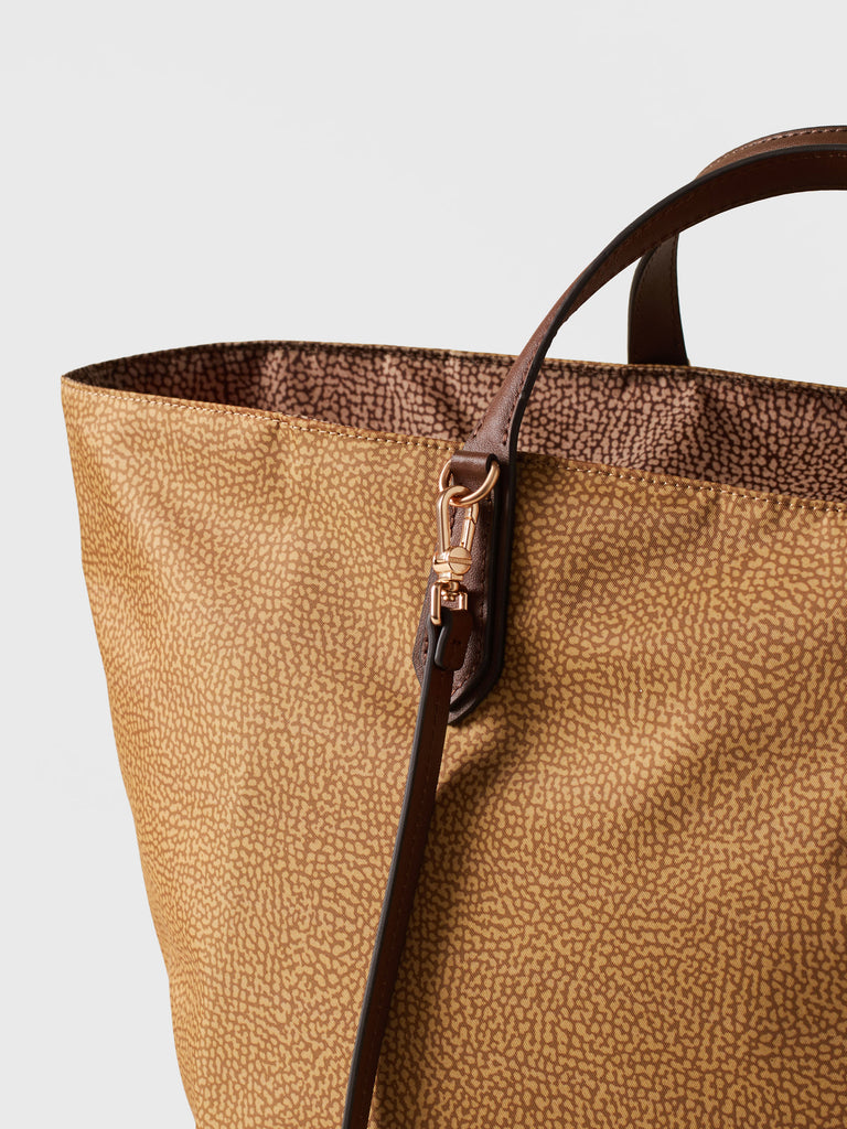 Shoulder bag in fabric Op - ESCAPE LARGE SHOPPING BAG - Borbonese