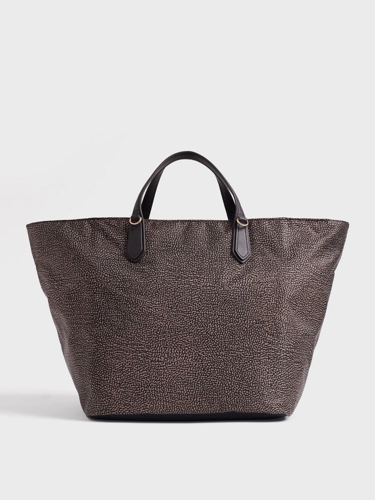 Borsa a spalla in tessuto Op - ESCAPE BORSA SHOPPING LARGE - Borbonese