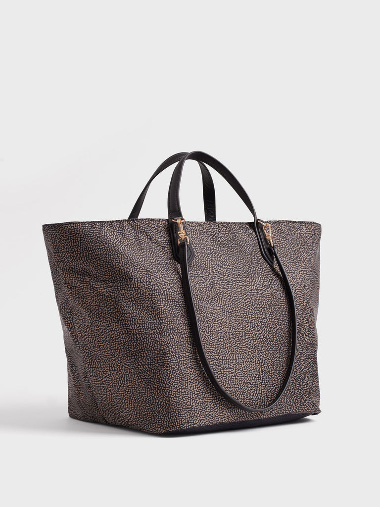 Borsa a spalla in tessuto Op - ESCAPE BORSA SHOPPING LARGE - Borbonese
