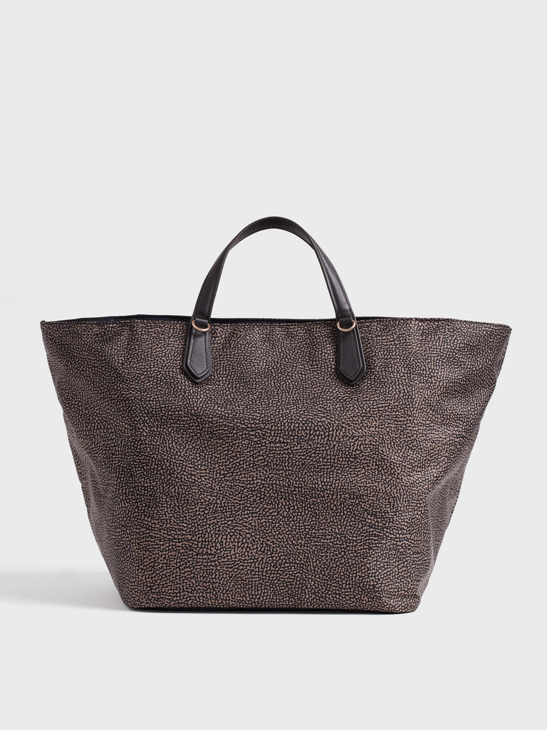 Borsa a spalla in tessuto Op - ESCAPE BORSA SHOPPING LARGE - Borbonese