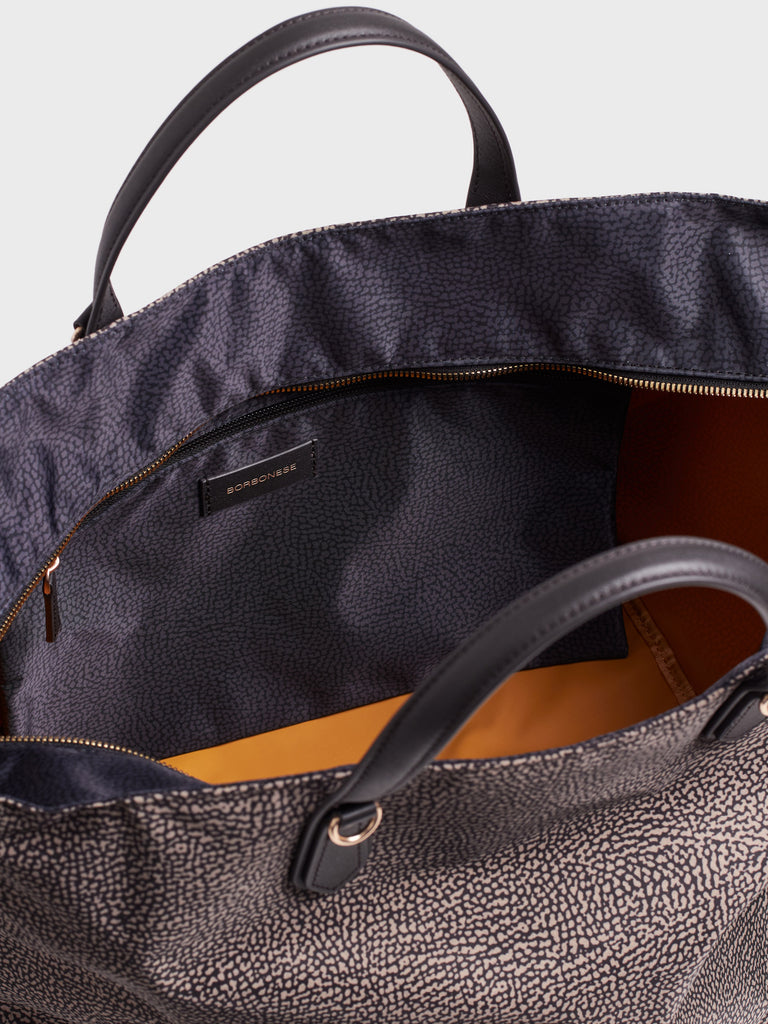 Borsa a spalla in tessuto Op - ESCAPE BORSA SHOPPING LARGE - Borbonese
