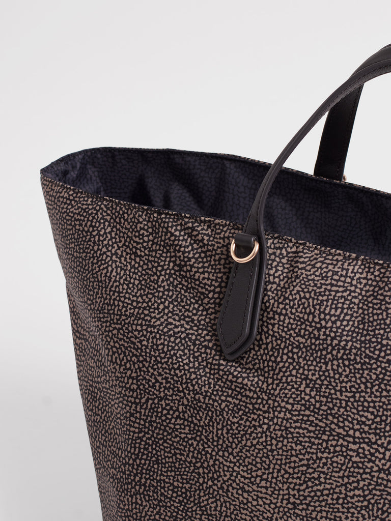 Borsa a spalla in tessuto Op - ESCAPE BORSA SHOPPING LARGE - Borbonese