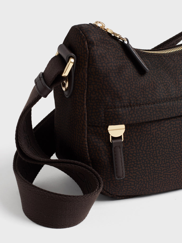 Borsa a tracolla in tessuto Op - B-CLUB LUNA BAG MINI - Borbonese
