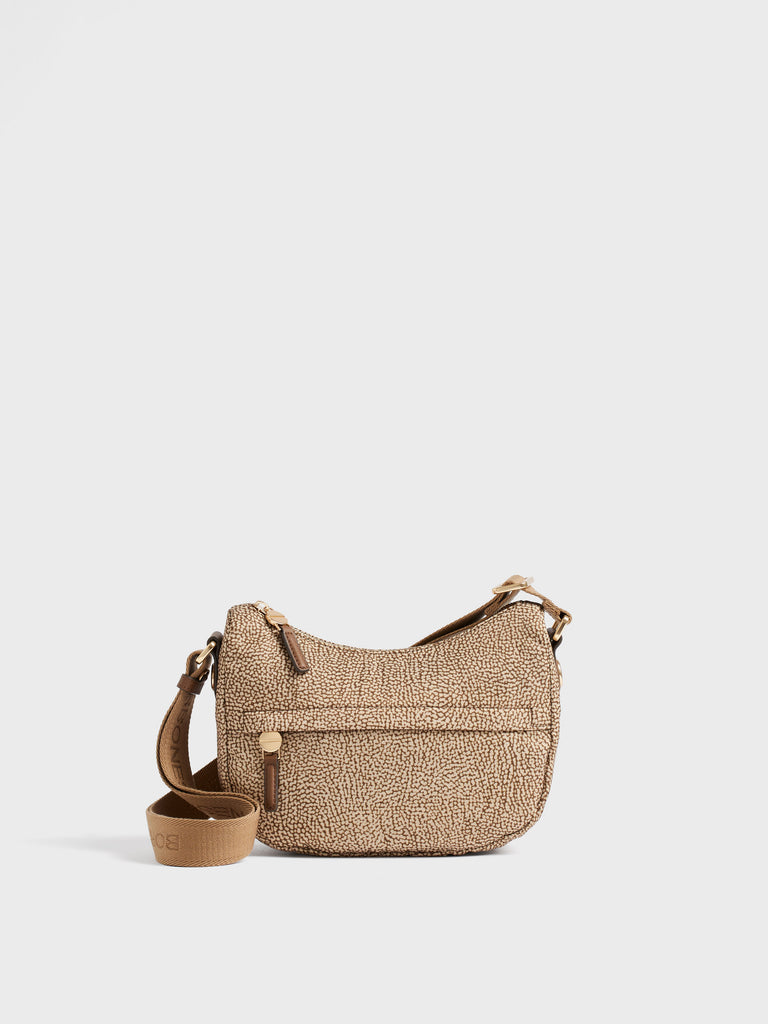 Borsa a tracolla in Tessuto riciclato Op - B-CLUB LUNA BAG MINI - Borbonese