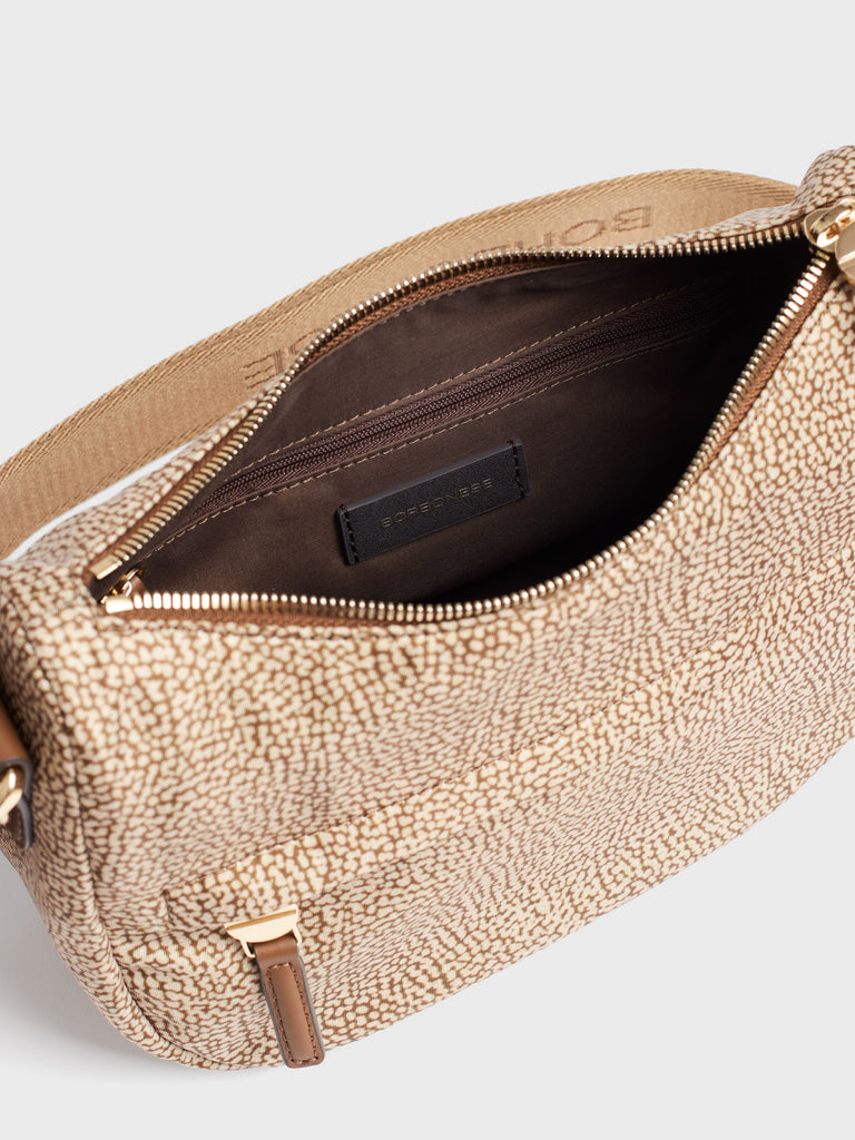 Borsa a tracolla in Tessuto riciclato Op - B-CLUB LUNA BAG MINI - Borbonese