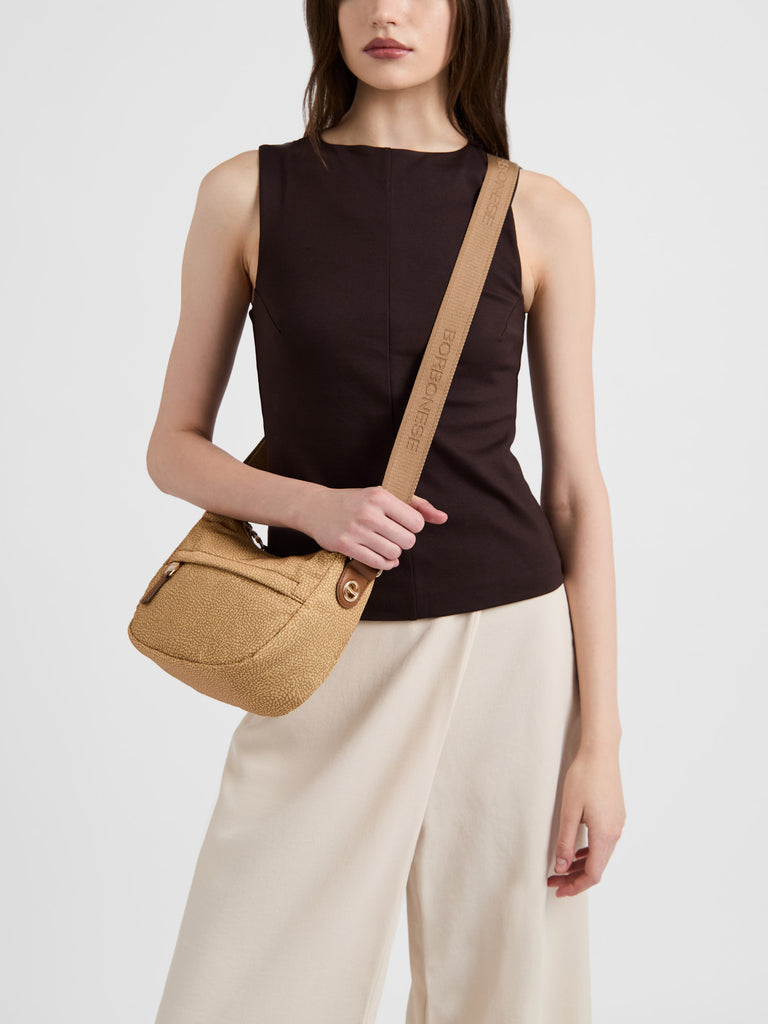 Borsa a tracolla in tessuto Op - B-CLUB LUNA BAG MINI - Borbonese