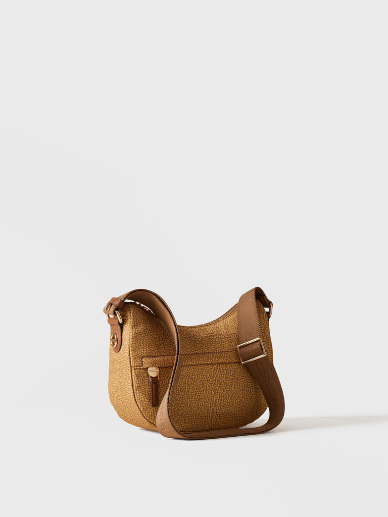 Borsa a tracolla in Tessuto riciclato Op - B-CLUB LUNA BAG MINI - Borbonese
