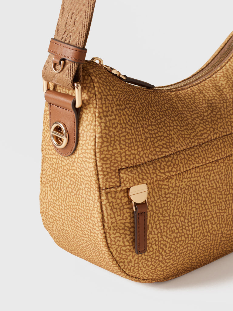 Borsa a tracolla in Tessuto riciclato Op - B-CLUB LUNA BAG MINI - Borbonese