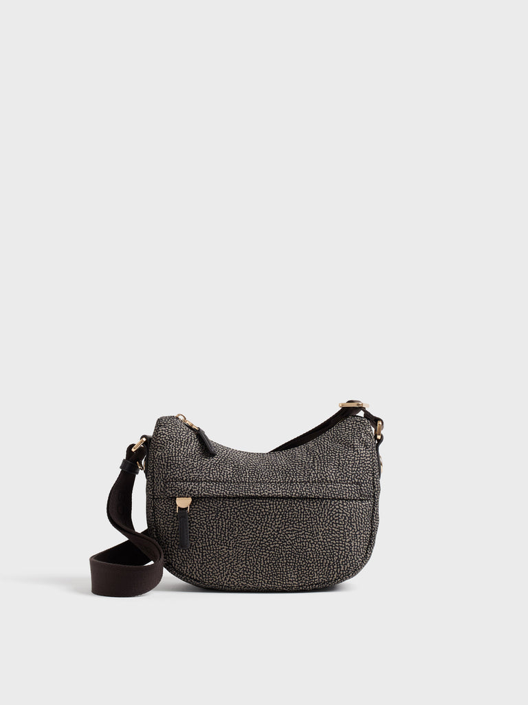 Borsa a tracolla in tessuto Op - B-CLUB LUNA BAG MINI - Borbonese