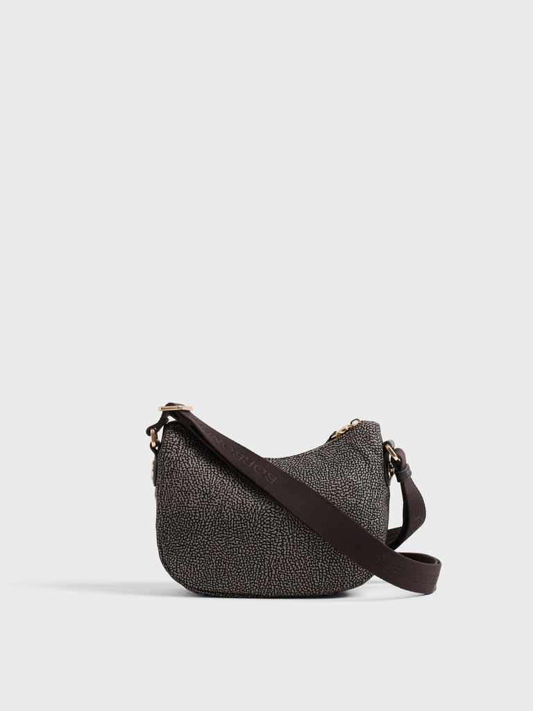 Borsa a tracolla in tessuto Op - B-CLUB LUNA BAG MINI - Borbonese
