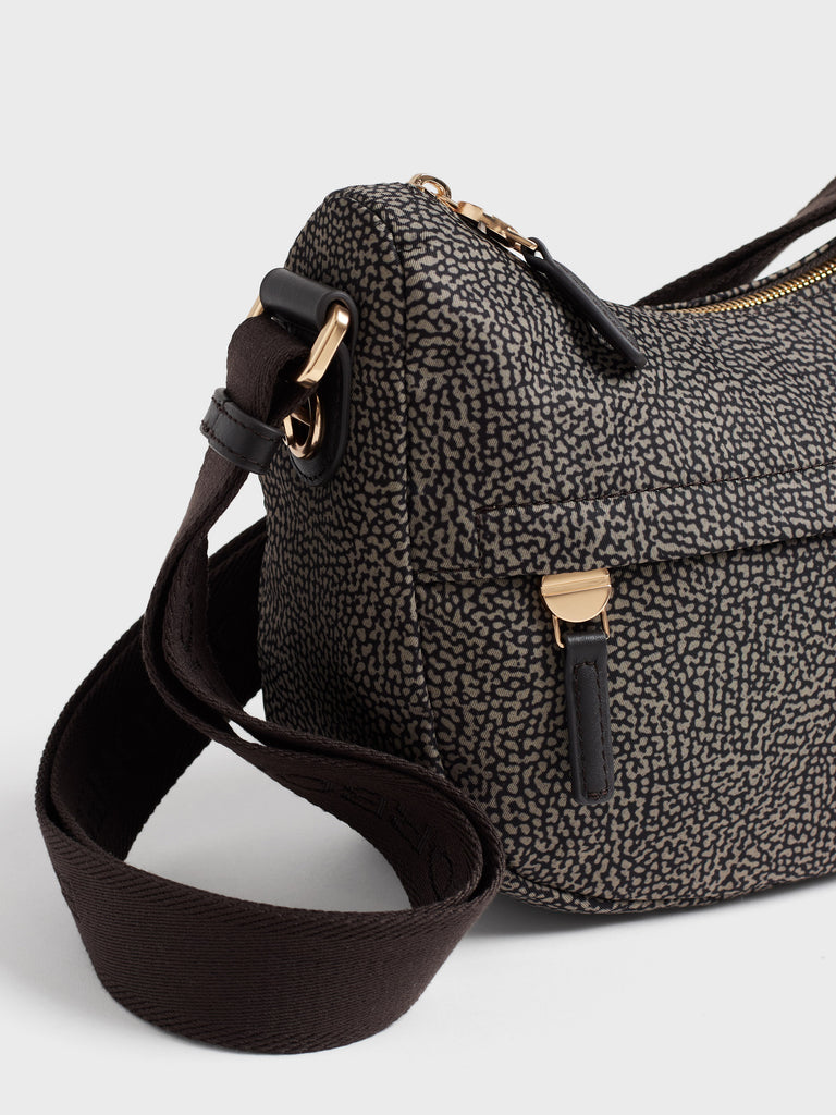 Borsa a tracolla in tessuto Op - B-CLUB LUNA BAG MINI - Borbonese