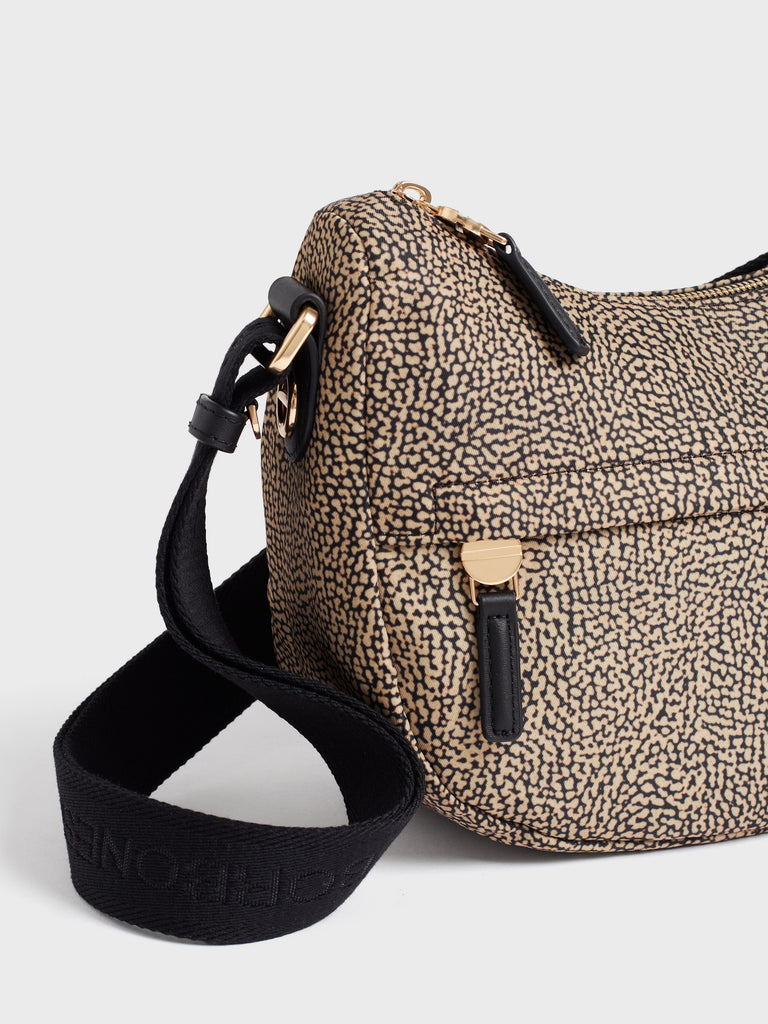Borsa a tracolla in tessuto Op - B-CLUB LUNA BAG MINI - Borbonese