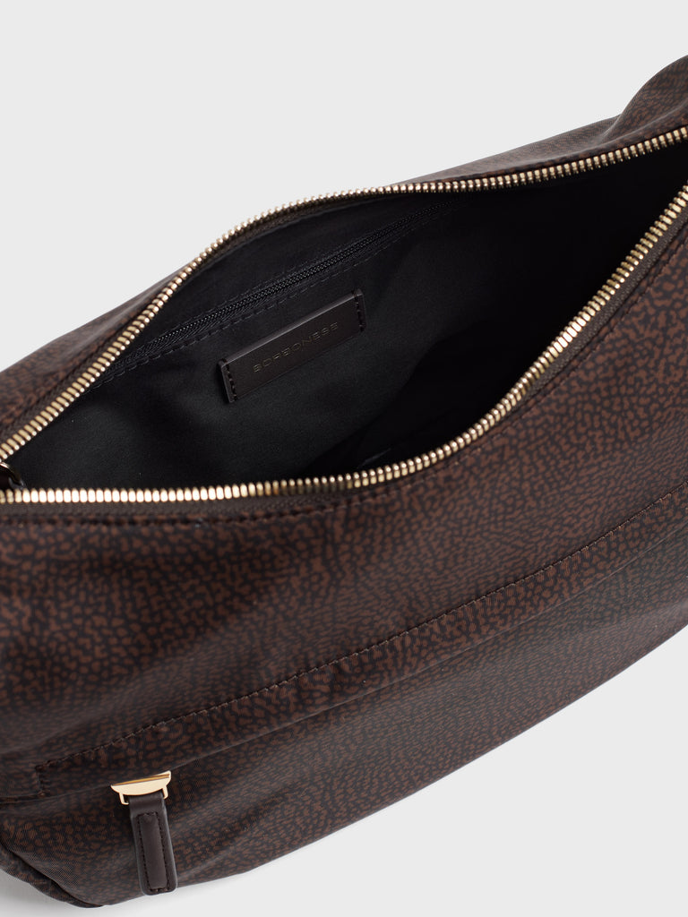 Shoulder bag in fabric Op - B-CLUB LUNA BAG SMALL - Borbonese