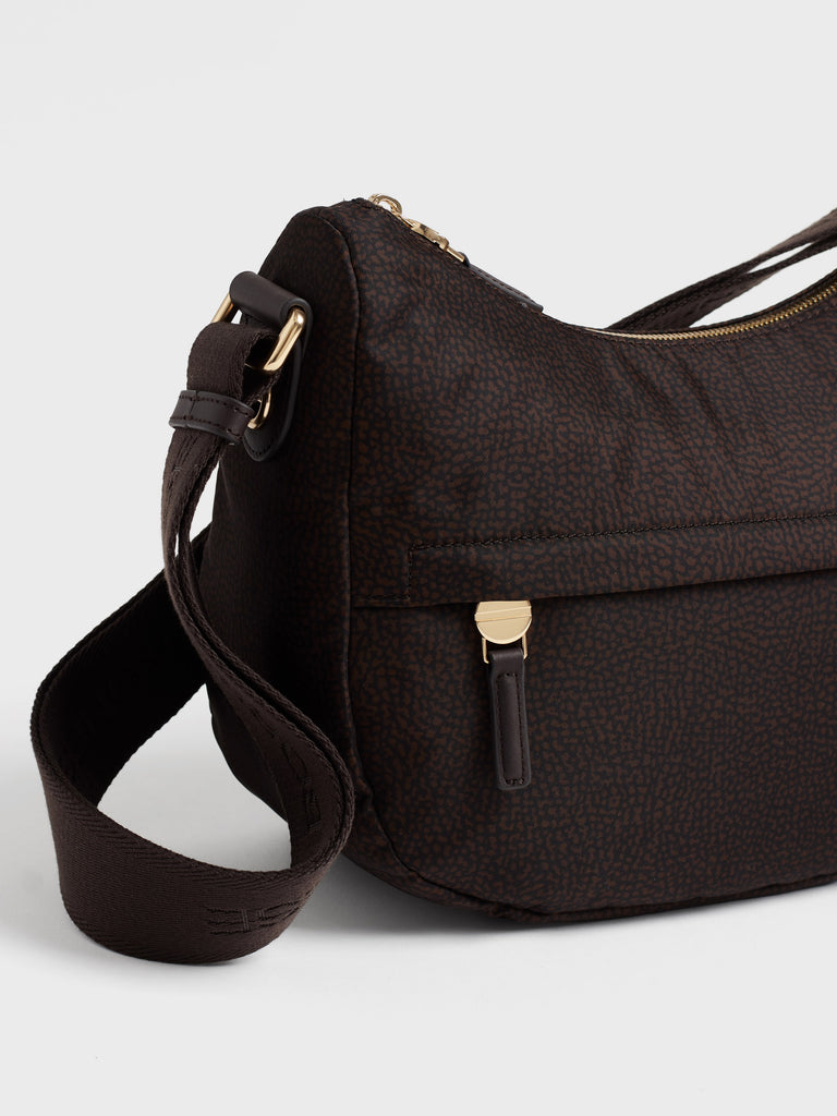 Shoulder bag in fabric Op - B-CLUB LUNA BAG SMALL - Borbonese