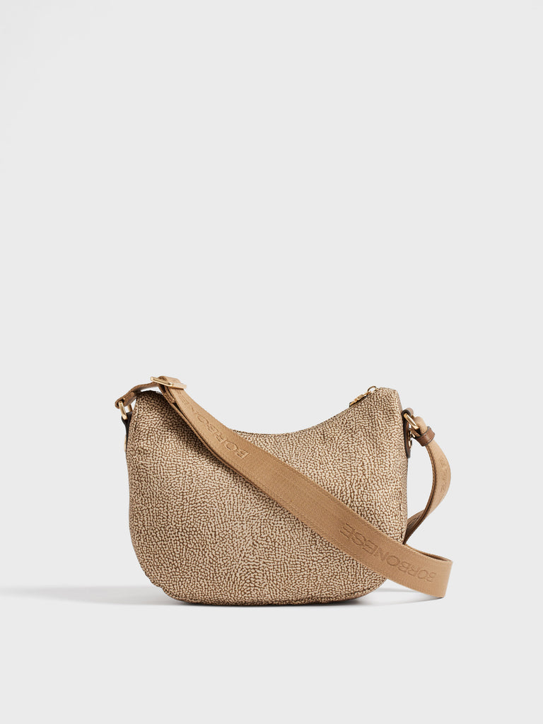 Borsa a tracolla in Tessuto riciclato Op - B-CLUB LUNA BAG SMALL - Borbonese