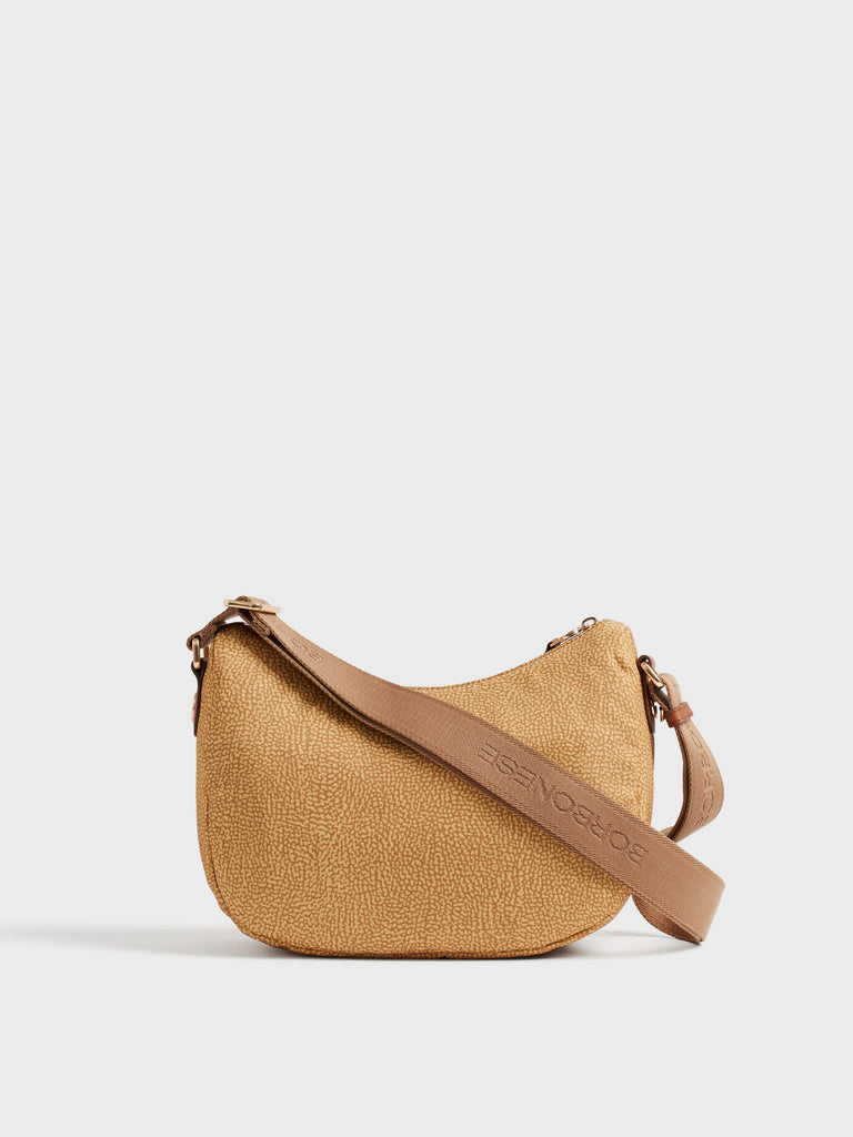 Shoulder bag in fabric Op - B-CLUB LUNA BAG SMALL - Borbonese