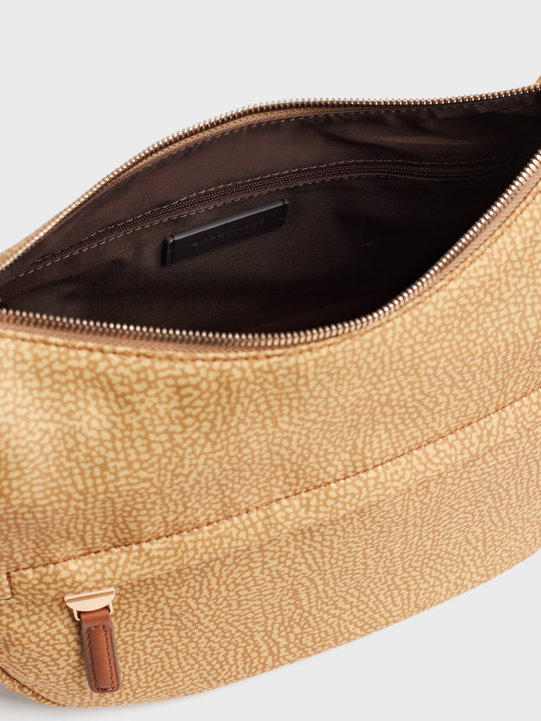 Shoulder bag in fabric Op - B-CLUB LUNA BAG SMALL - Borbonese