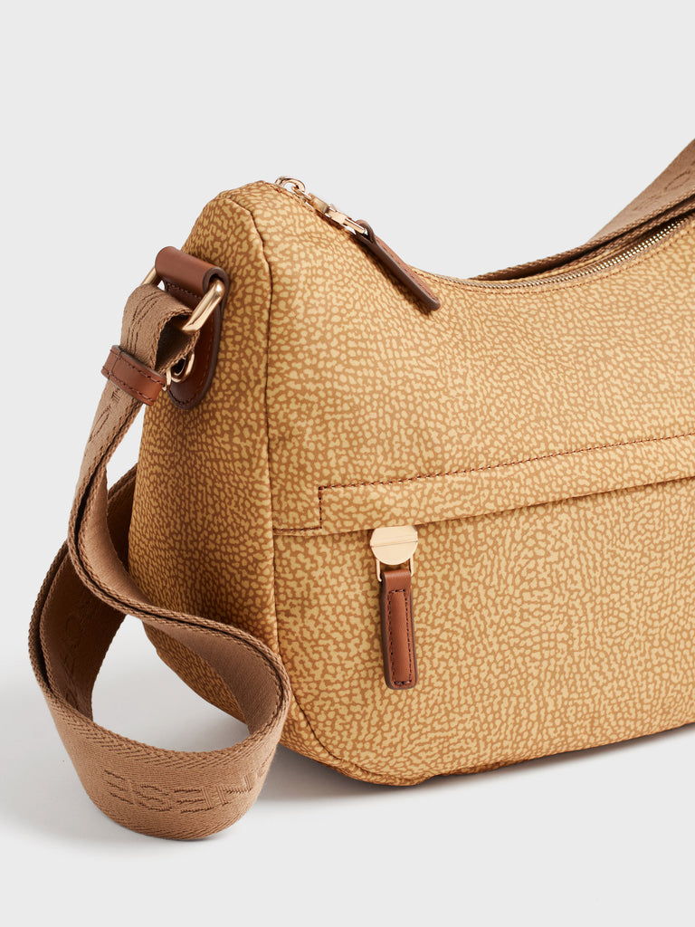 Shoulder bag in fabric Op - B-CLUB LUNA BAG SMALL - Borbonese