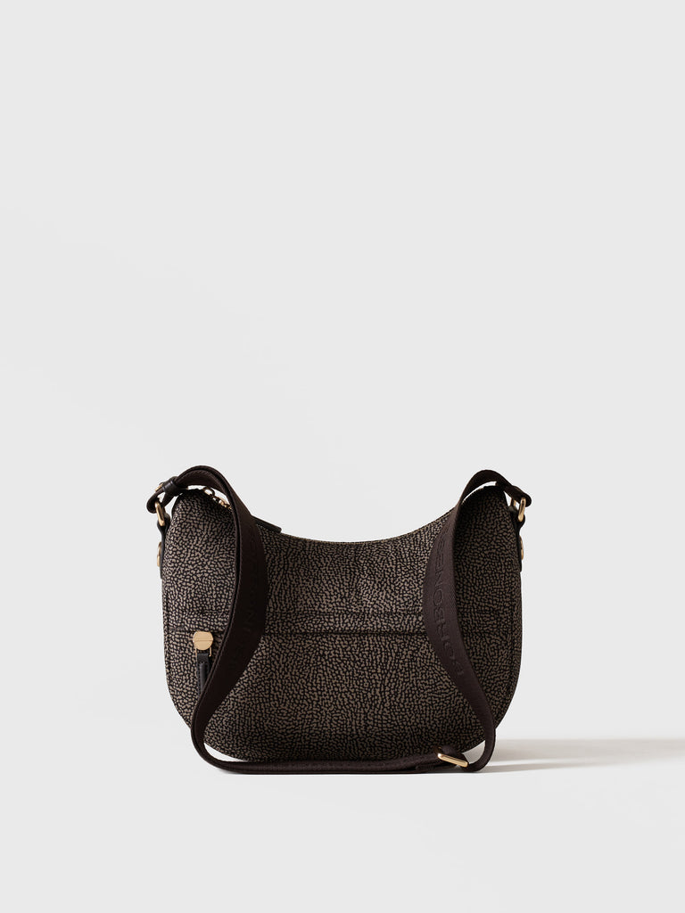 Borsa a tracolla in tessuto Op - B-CLUB LUNA BAG SMALL - Borbonese