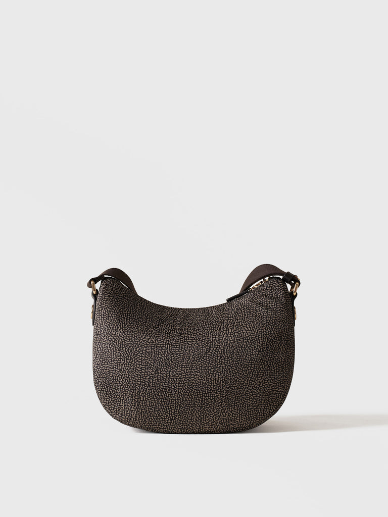 Borsa a tracolla in tessuto Op - B-CLUB LUNA BAG SMALL - Borbonese