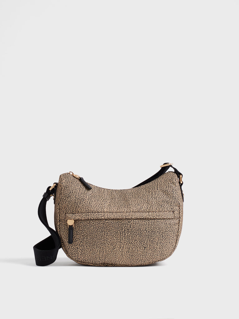 Borsa a tracolla in tessuto Op - B-CLUB LUNA BAG SMALL - Borbonese