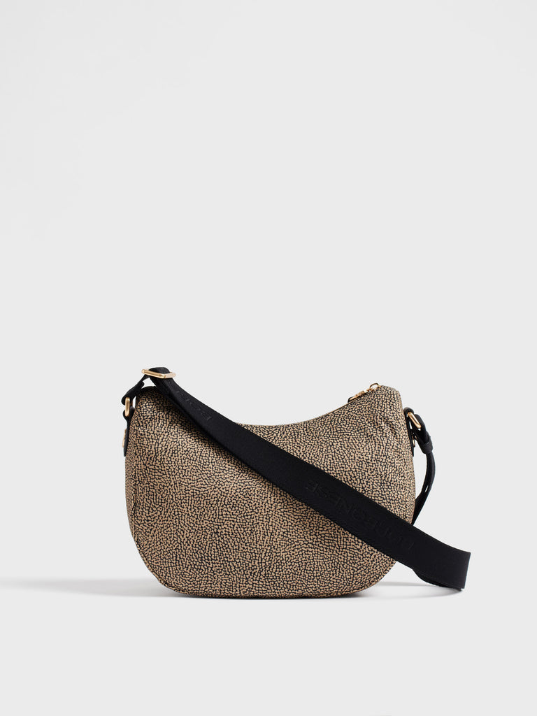 Borsa a tracolla in tessuto Op - B-CLUB LUNA BAG SMALL - Borbonese
