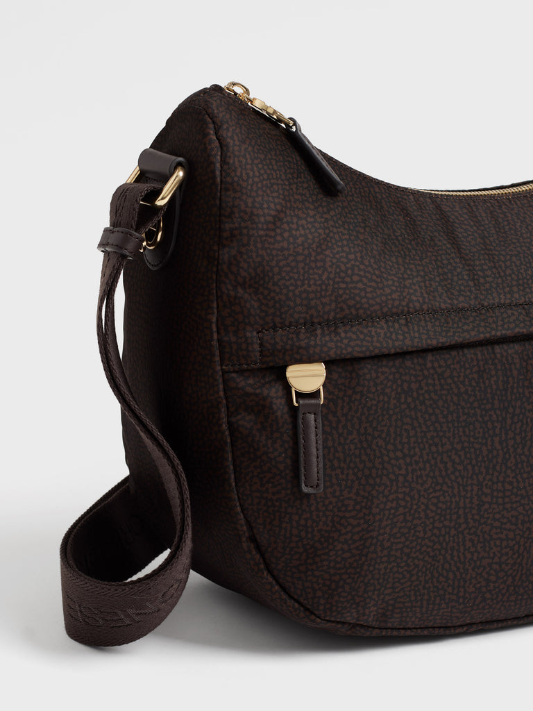 Borsa a tracolla in tessuto Op - B-CLUB LUNA BAG MIDDLE - Borbonese