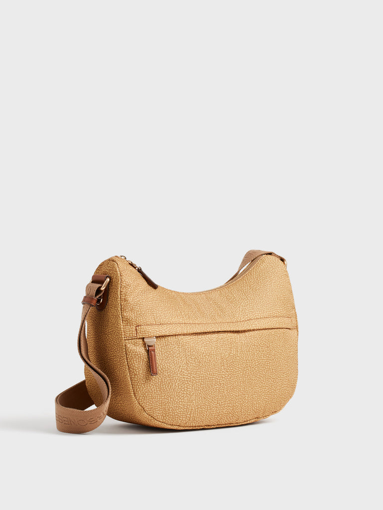 Borsa a tracolla in tessuto Op - B-CLUB LUNA BAG MIDDLE - Borbonese