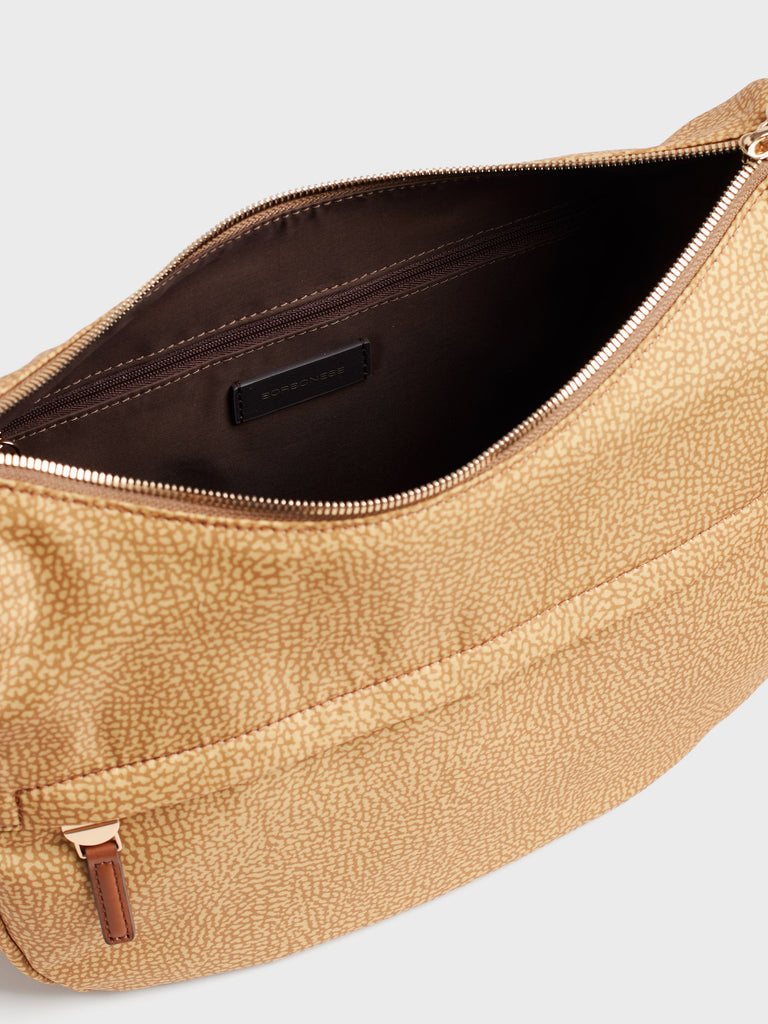 Borsa a tracolla in tessuto Op - B-CLUB LUNA BAG MIDDLE - Borbonese