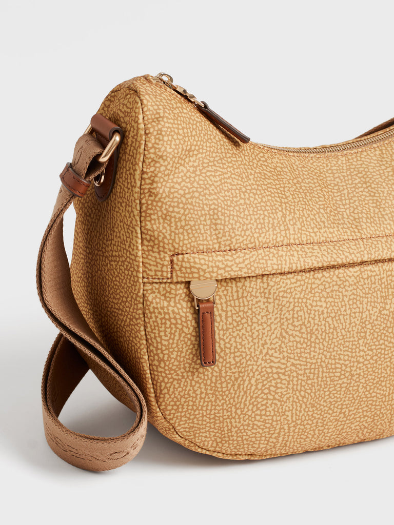 Borsa a tracolla in tessuto Op - B-CLUB LUNA BAG MIDDLE - Borbonese