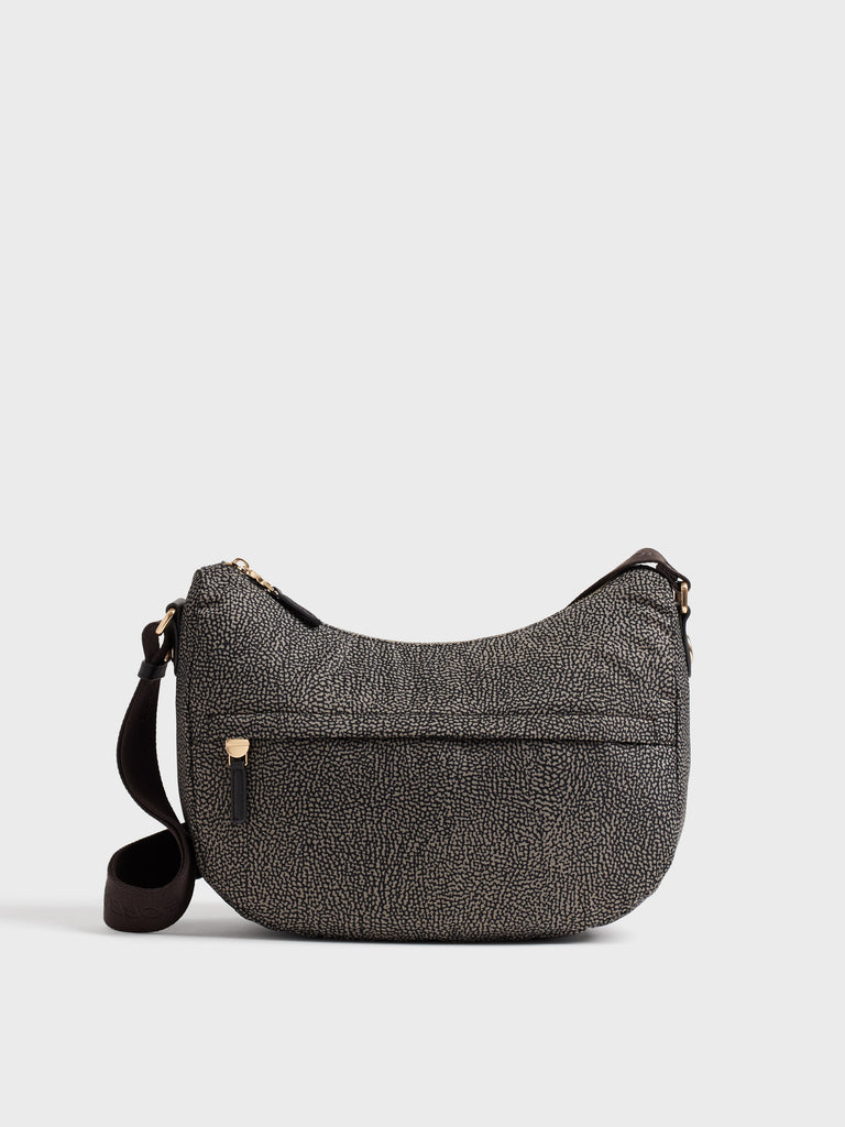 Borsa a tracolla in tessuto Op - B-CLUB LUNA BAG MIDDLE - Borbonese