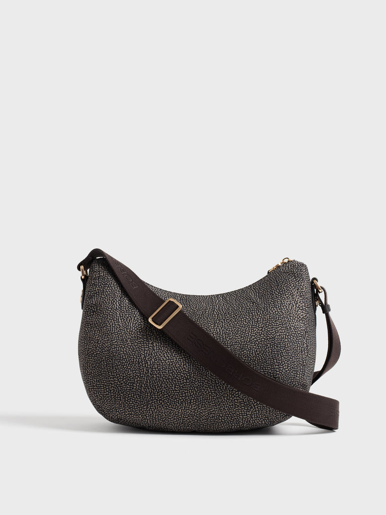 Borsa a tracolla in tessuto Op - B-CLUB LUNA BAG MIDDLE - Borbonese