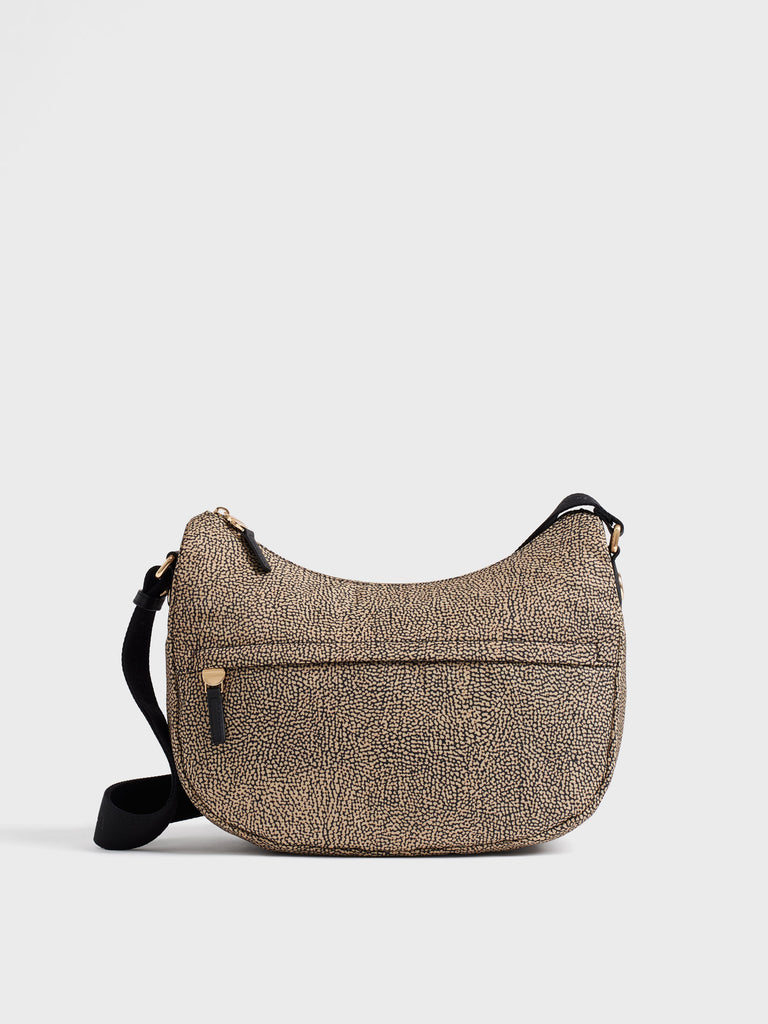 Shoulder bag in recycled fabric Op - B-CLUB LUNA BAG MIDDLE - Borbonese