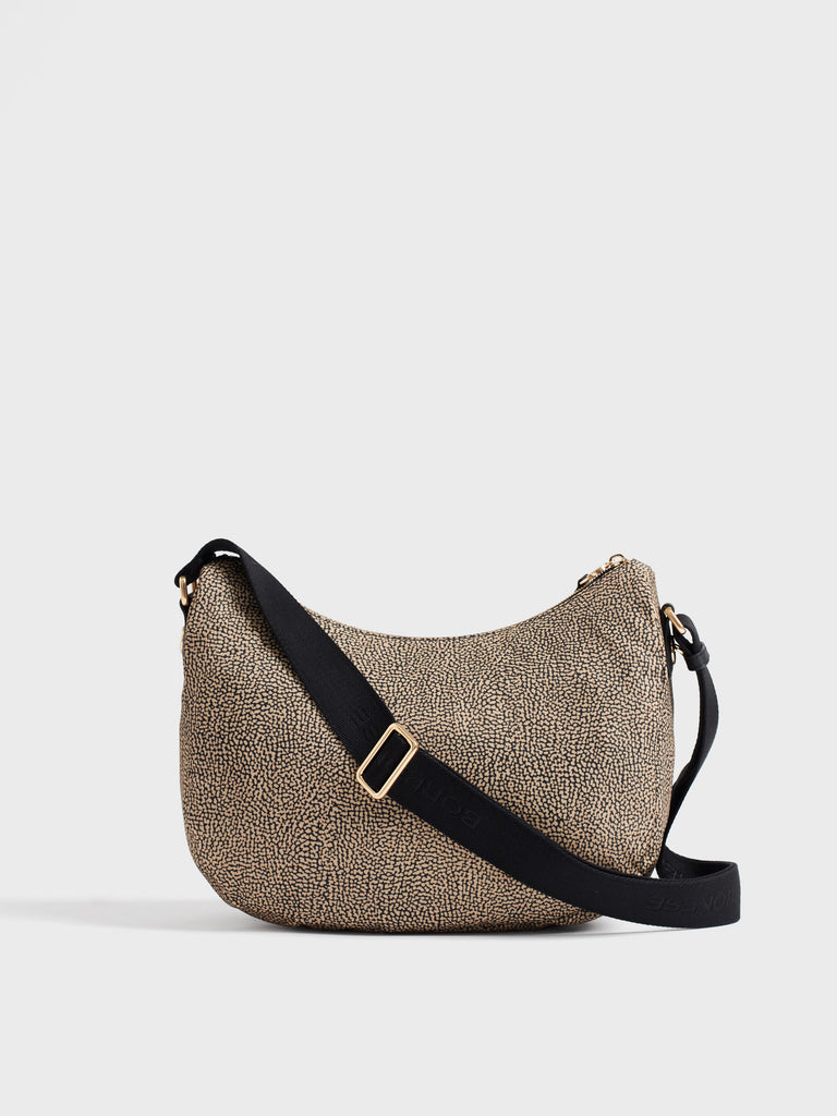 Shoulder bag in recycled fabric Op - B-CLUB LUNA BAG MIDDLE - Borbonese