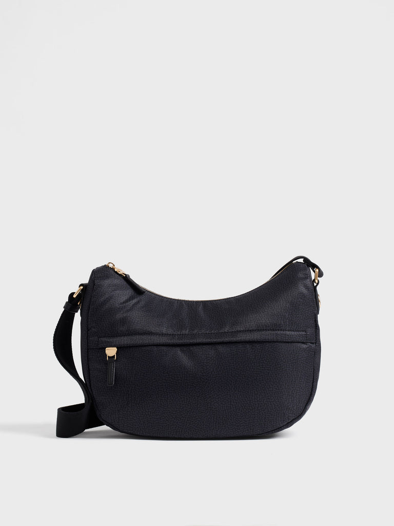 Shoulder bag in recycled fabric Op - B-CLUB LUNA BAG MIDDLE - Borbonese