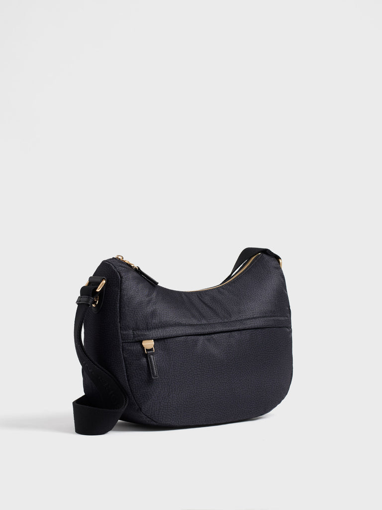 Shoulder bag in recycled fabric Op - B-CLUB LUNA BAG MIDDLE - Borbonese
