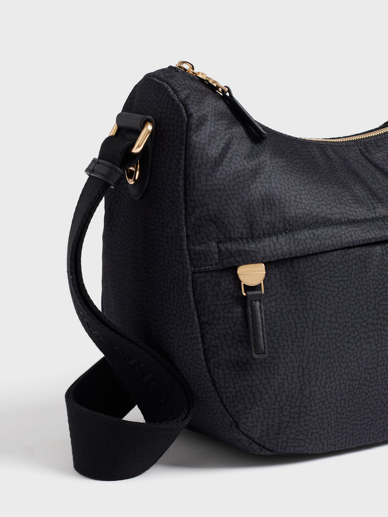 Shoulder bag in recycled fabric Op - B-CLUB LUNA BAG MIDDLE - Borbonese
