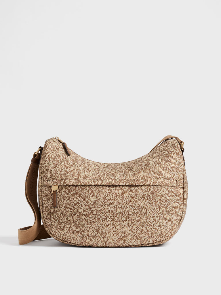 Borsa a tracolla in Tessuto riciclato Op - B-CLUB LUNA BAG MEDIUM - Borbonese