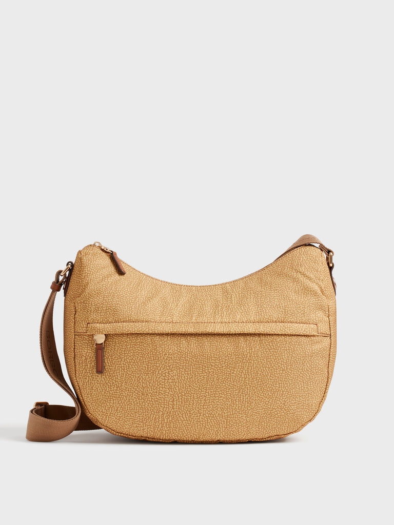 Borsa a tracolla in tessuto Op - B-CLUB LUNA BAG MEDIUM - Borbonese